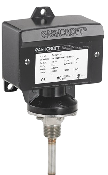 Watertight temperature switch